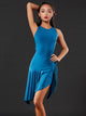 Back Cross Hollow Fringe Latin Dance Sleeveless Dress Exercise Clothes - Dorabear