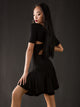 Back Hollow Cross Kink Latin Dance Hip Dress Training Clothes - Dorabear