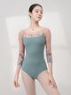 Ballet Dance Training Jumpsuit Mid-sleeve Print Leotard - Dorabear