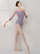 Ballet Dance Training Jumpsuit Mid-sleeve Print Leotard - Dorabear