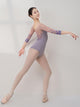 Ballet Dance Training Jumpsuit Mid-sleeve Print Leotard - Dorabear