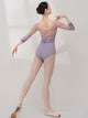 Ballet Dance Training Jumpsuit Mid-sleeve Print Leotard - Dorabear