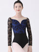 Ballet Dance Training Suit Autumn/Winter Long-sleeved Lace Leotard - Dorabear