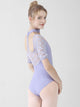 Ballet Hanging Neck Dance Leotard High Crotch Lace Training Jumpsuit - Dorabear