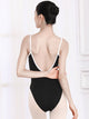 Ballet High Crotch Contrast Suspender Leotard Training Clothes - Dorabear