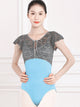 Ballet Lace Short-sleeved Ruffled Exercise Clothing Dacne Leotard - Dorabear