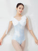 Ballet Mesh Tie Floral Leotard Dance Practice Clothes - Dorabear