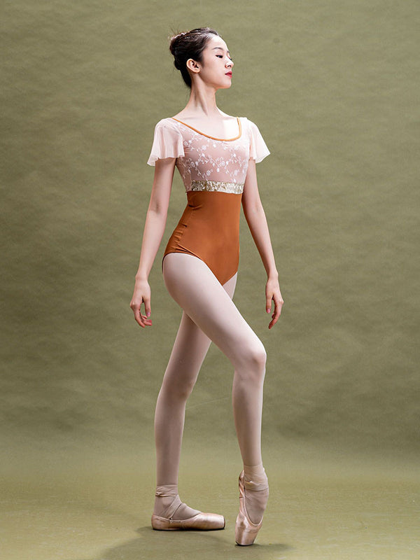 Ballet Practice Clothes Embroidery Leotard Basic Training Bodysuit - Dorabear