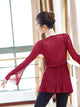 Ballet Practice Clothes Tops Classical Dance Rhyme Gauze Dance Performance Clothes - Dorabear