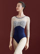 Ballet Practice Clothes U-shaped Backless Stereo Lace Round Neck Leotard - Dorabear