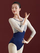 Ballet Practice Clothes U-shaped Backless Stereo Lace Round Neck Leotard - Dorabear