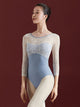 Ballet Practice Clothes U-shaped Backless Stereo Lace Round Neck Leotard - Dorabear