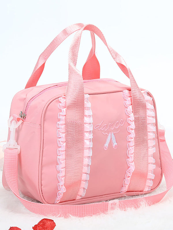 Ballet Practice Shoulder Bag Lace Hand Carry Dance Shoes Storage Bag