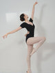 Ballet Puff Sleeve Tie Leotard Dance Exercise Clothes - Dorabear