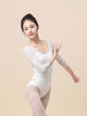 Ballet Quick-drying Leotard Lace Stitching Mid-sleeve Dance Training Clothing - Dorabear