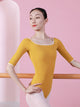 Ballet Square Neck Mid-Sleeves Leotard Practice Clothing - Dorabear