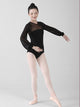 Ballet Training Clothes White Long-sleeved Gauze Dance Leotard - Dorabear