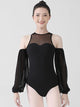 Ballet Training Suit Long-sleeved Off-shoulder Dance Leotard - Dorabear