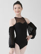 Ballet Training Suit Long-sleeved Off-shoulder Dance Leotard - Dorabear