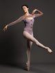 Ballet Velvet Long-sleeved Splicing Leotard Dance Practice Clothes - Dorabear