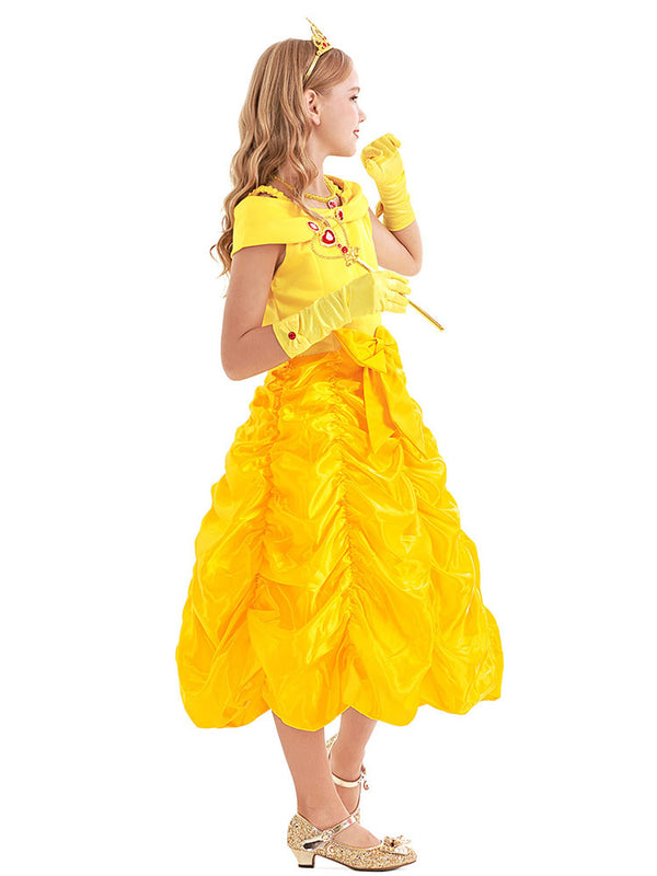 Belle Princess Puffy Dress Theme Character Costume - Dorabear