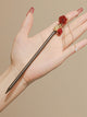 Camellia Hairpin Antique High-quality Wooden Hairpin Cheongsam Headwear - Dorabear