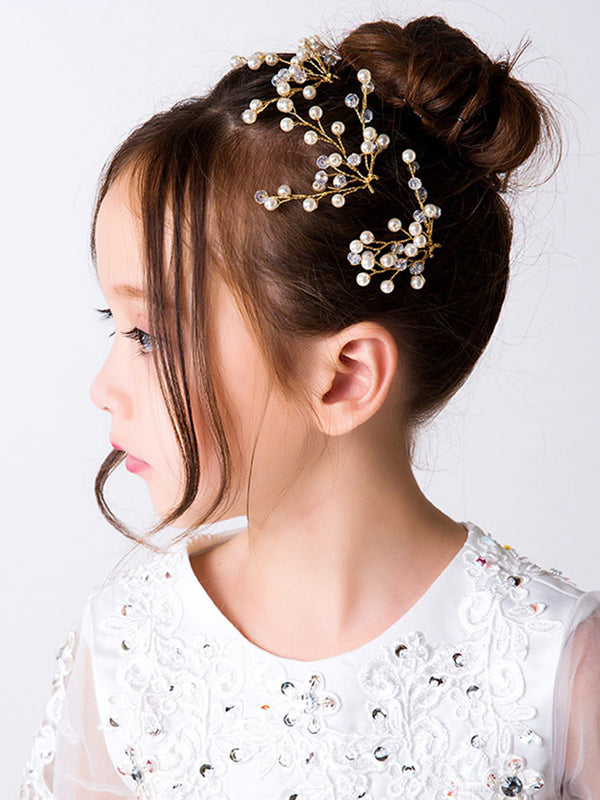 Headwear Hairpin Golden Dress Accessories Dance Performance Jewelry - Dorabear