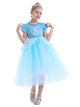 Princess Dress Short Sleeve Mesh Tutu Character Costume - Dorabear