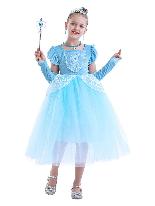 Princess Dress Short Sleeve Mesh Tutu Character Costume - Dorabear