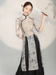 Classical Dance Cheongsam Chinese Style Dance Skirt Loose Wide Leg Pants Dance Suits - Dorabear