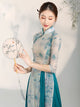 Classical Dance Cheongsam Chinese Style Dance Skirt Loose Wide Leg Pants Dance Suits - Dorabear