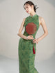 Classical Dance Cheongsam Elastic Retro Oriental Style Training Clothes Performance Costume - Dorabear