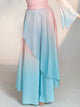 Classical Dance Costume Elegant Top Gauze Blouse Chinese Style Performance Suit - Dorabear