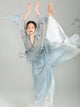 Classical Dance Elegant Chiffon Blouse Chinese Dance Top Training Shirt Cardigan - Dorabear