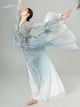 Classical Dance Elegant Chiffon Blouse Chinese Dance Top Training Shirt Cardigan - Dorabear