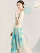 Classical Dance Elegant Chiffon Culottes Oriental Dance Performance Suit Practice Suit - Dorabear