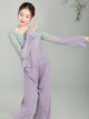 Classical Dance Gauze Clothes Short Training Top Gradually Hot Drilling Chinese Dance Clothes - Dorabear