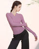 Classical Dance Long-sleeved Knit Top Oriental Dance Backless Cross Practice Clothes - Dorabear