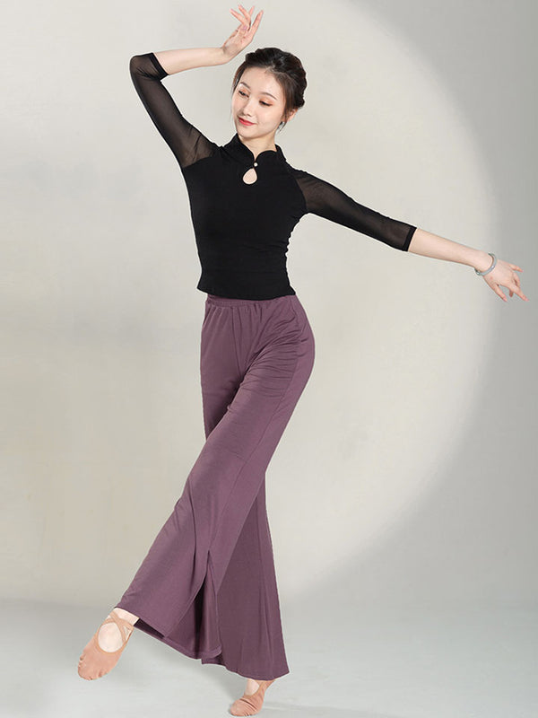 Classical Dance Split Straight Leg Pants Oriental Dance Training Pants Body Training Pants - Dorabear