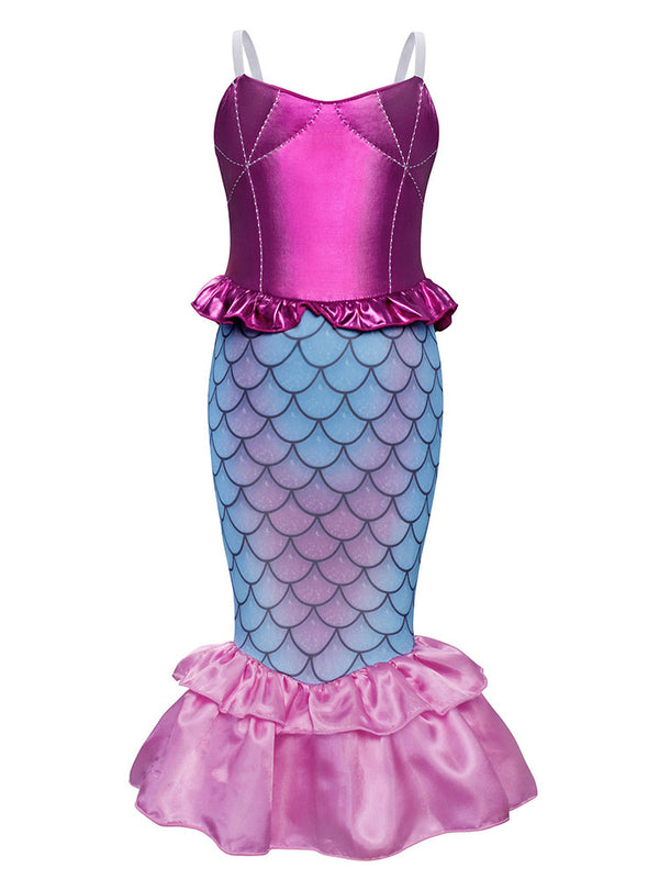 Cosplay Costume Mermaid Princess Dress Sequin Dress - Dorabear