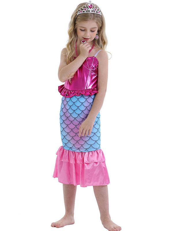 Cosplay Costume Mermaid Princess Dress Sequin Dress - Dorabear