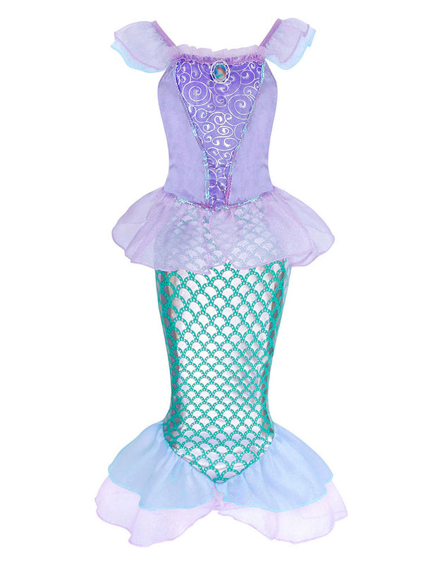 Cosplay Costume Mermaid Princess Dress Sequin Dress - Dorabear