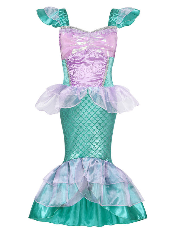 Cosplay Costume Mermaid Princess Dress Sequin Dress - Dorabear