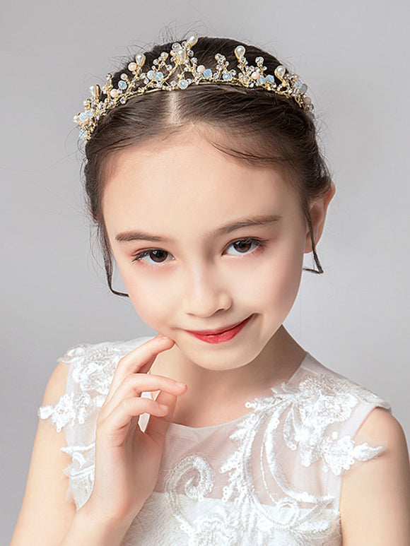 Crown Tiara Crystal Headband Dance Performence Hair Accessories - Dorabear