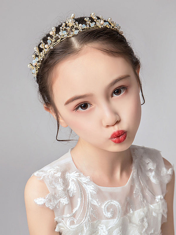 Crown Tiara Crystal Headband Dance Performence Hair Accessories - Dorabear