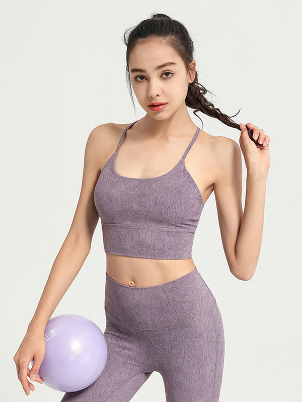 Dance Bra Yoga Vest No Steel Rings Gathering Shock Absorbing Underwear - Dorabear