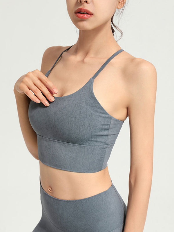Dance Bra Yoga Vest No Steel Rings Gathering Shock Absorbing Underwear - Dorabear