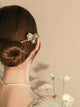 Double-sided Design Oriental Element Flower Hairpin Ancient Style Coiled Hair Headdress - Dorabear