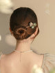 Double-sided Design Oriental Element Flower Hairpin Ancient Style Coiled Hair Headdress - Dorabear