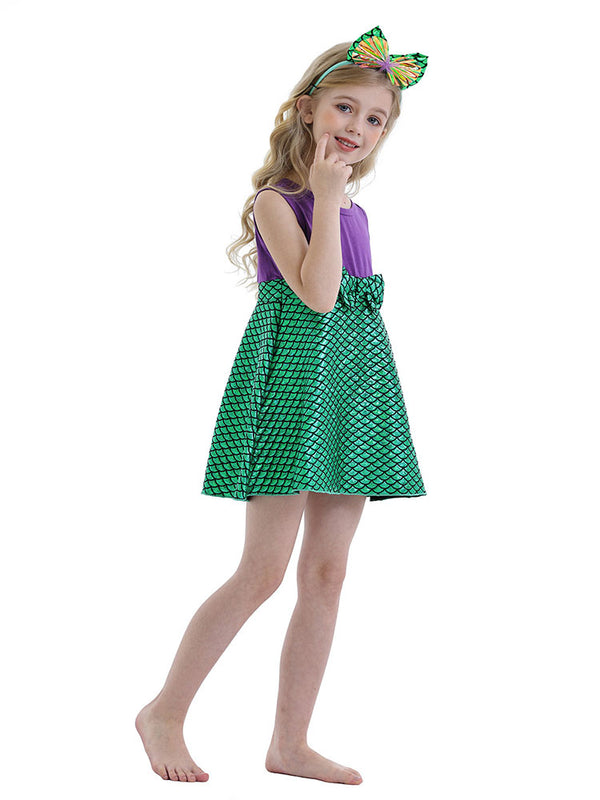 Elena Princess Dress Mermaid Dress Sleeveless Costume - Dorabear